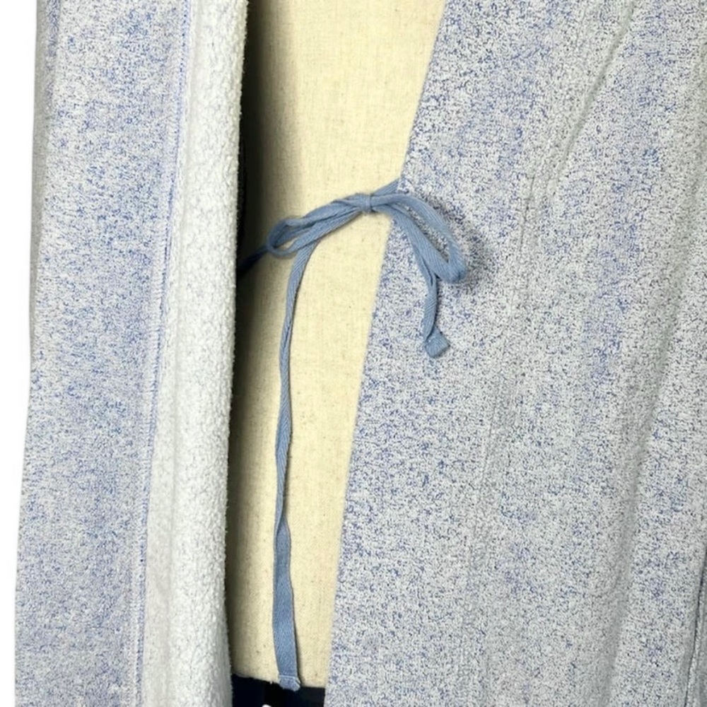 Natori Nirvana Brushed Terry Robe In Imperial Blue Soft And Cozy Size Small - Picture 6 of 8